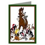 horse christmas cards