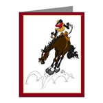 funny horse note cards