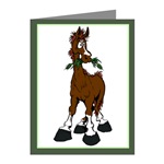 funny horse note cards