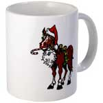 horse Christmas mugs